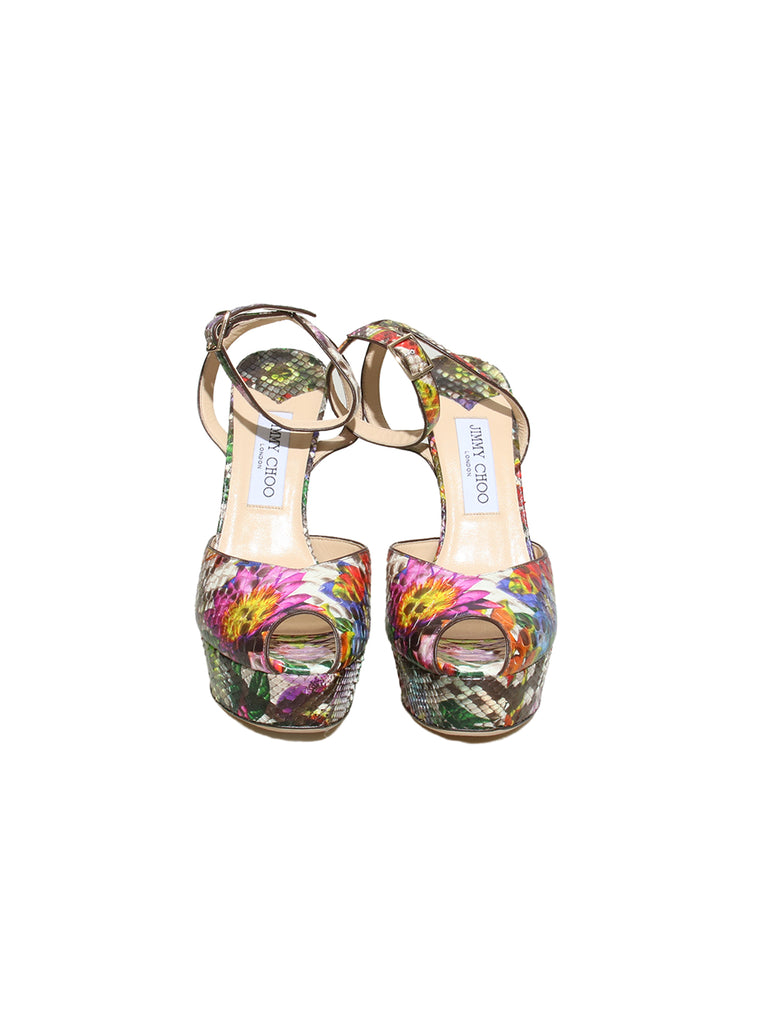 Jimmy Choo Snakeskin Sandals