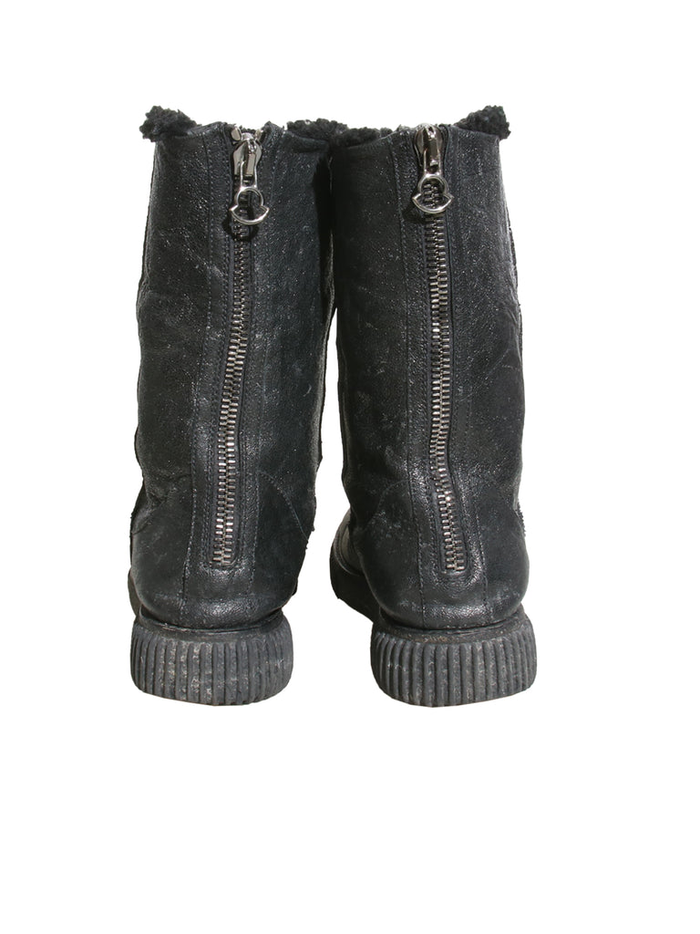 Glitter Accent Boots
