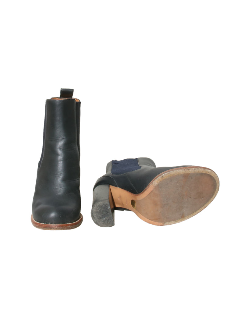 Leather Chelsea Booties