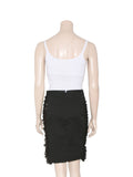 Fendi Tulle-Panelled Pencil Skirt