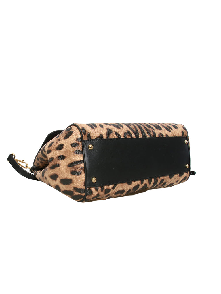 Dolce & Gabbana Miss Sicily Leopard Print Bag