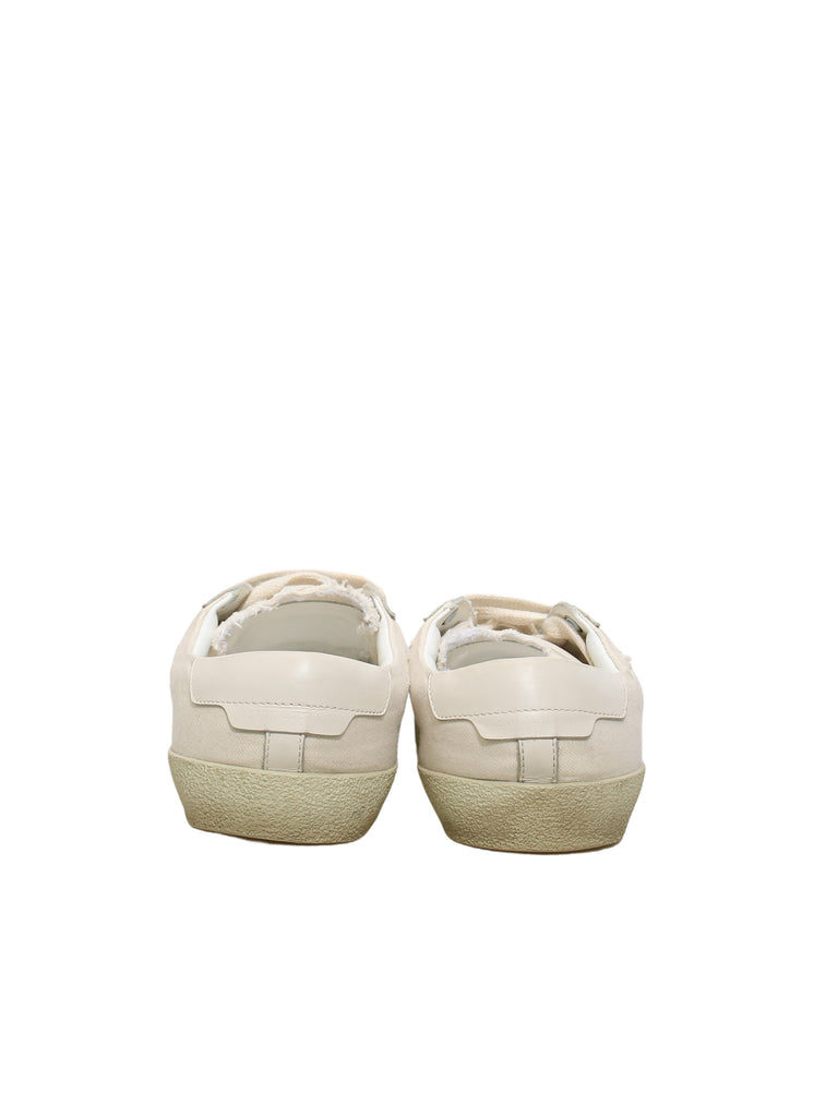 Saint Laurent Worn-Look Court Classic Sneakers