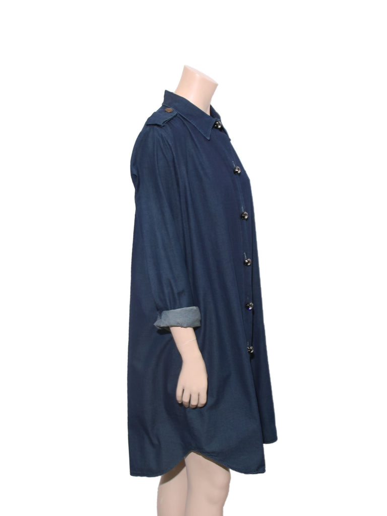 Lanvin Acne Denim Shirt Dress