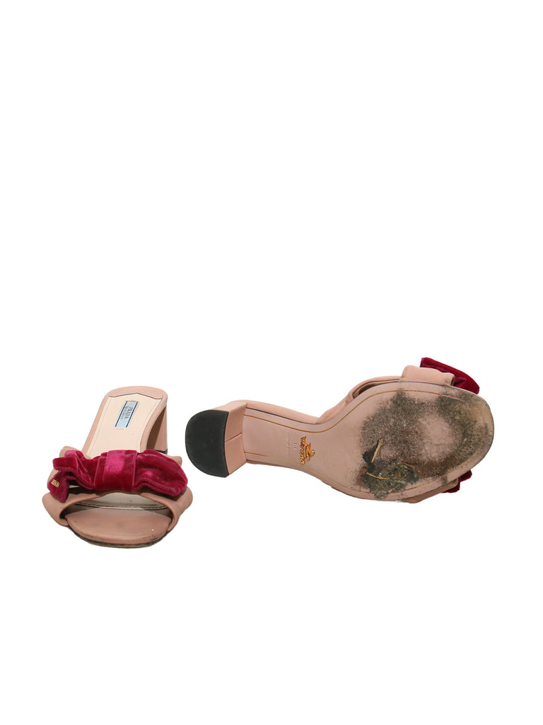 Prada Bow Sandals