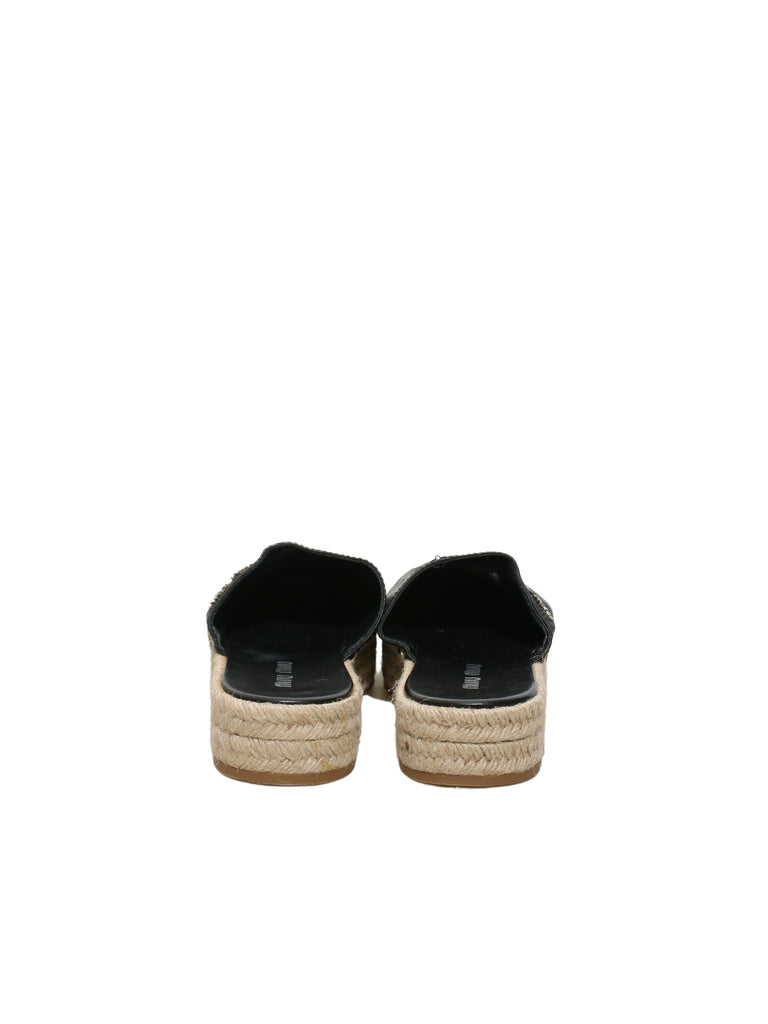 Miu Miu Leather Espadrilles