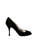 Dolce & Gabbana Satin Peep-Toe Pumps