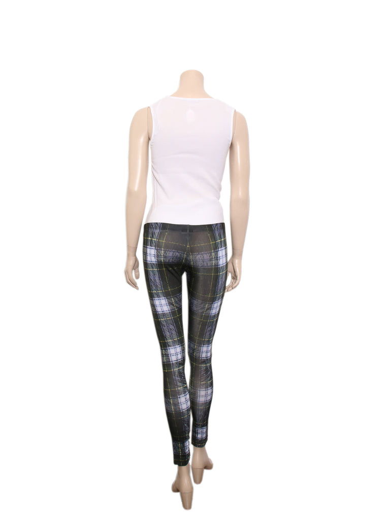 Alexander McQueen Plaid Leggings