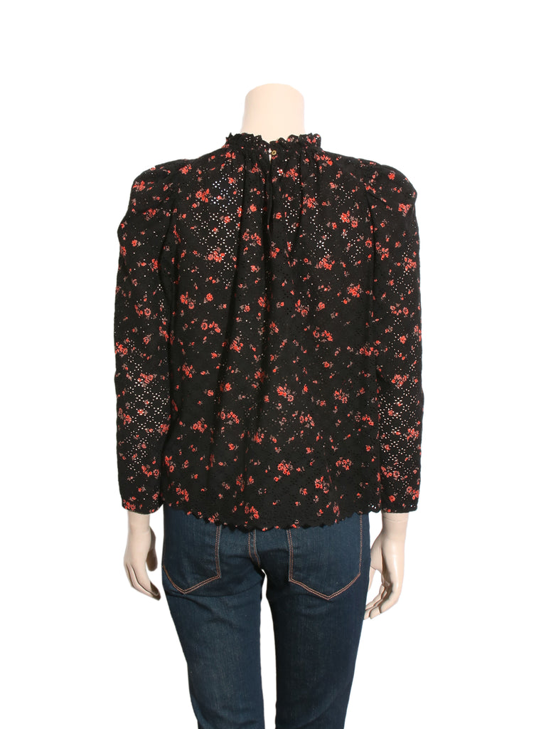 Eyelet Floral Blouse