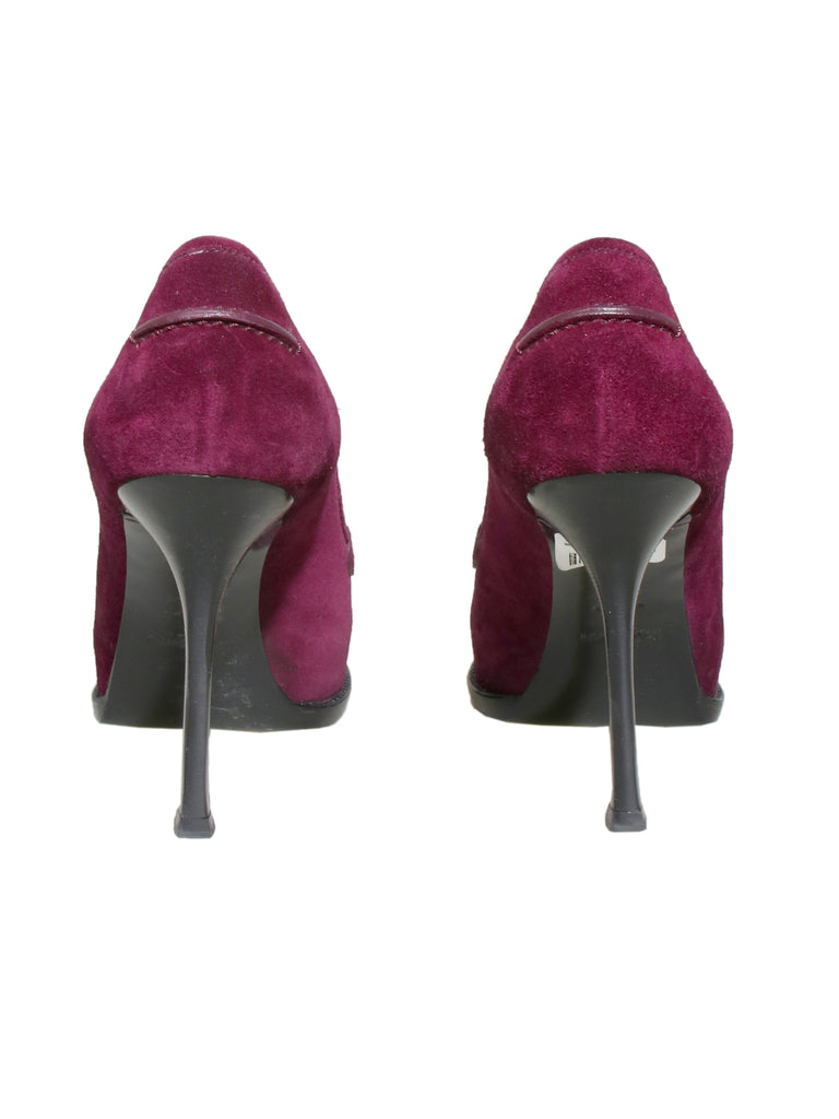 YSL Suede Loafer Pumps