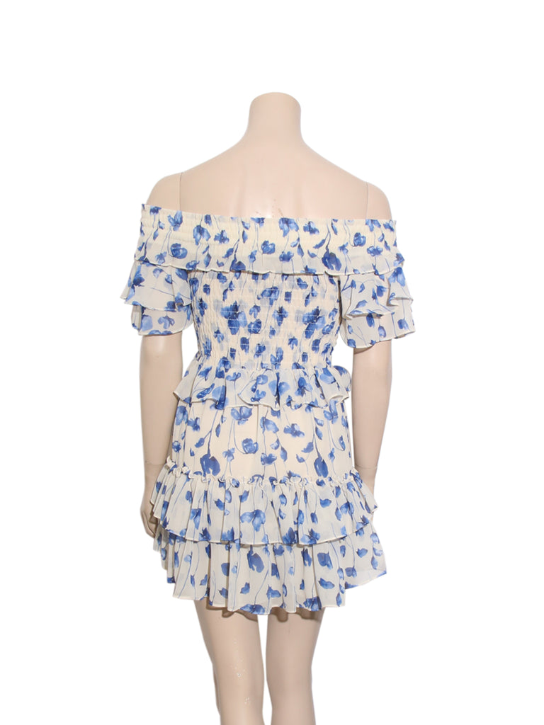 Off-Shoulder Floral Dress