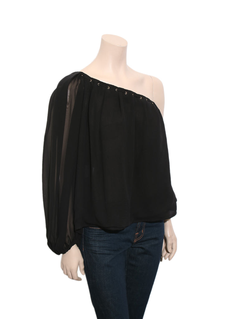 Gucci Silk One-Shoulder Blouse