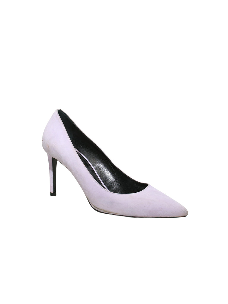 Saint Laurent Suede Pointed Pumps