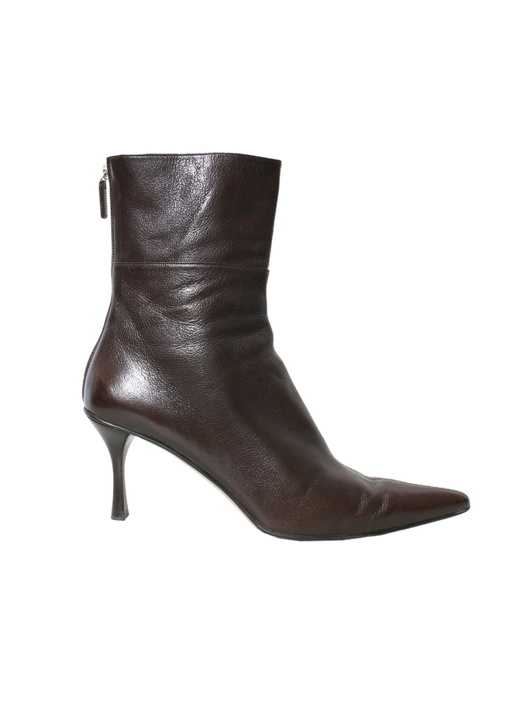 Gucci Pointed Leather Boots