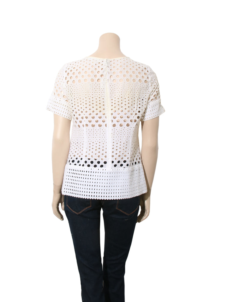 Michael Kors Cotton Eyelet Top