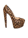 Christian Louboutin Ponyhair Leopard Platform Pumps