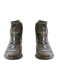 Miu Miu Distressed Leather Booties