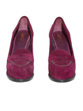 YSL Suede Loafer Pumps