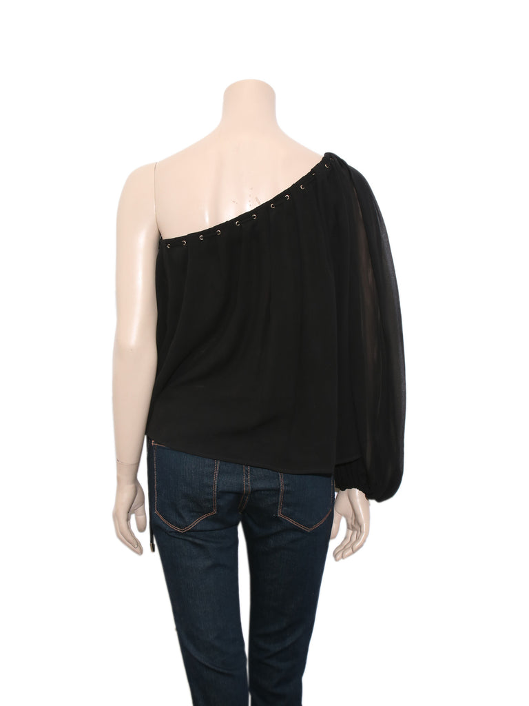 Gucci Silk One-Shoulder Blouse