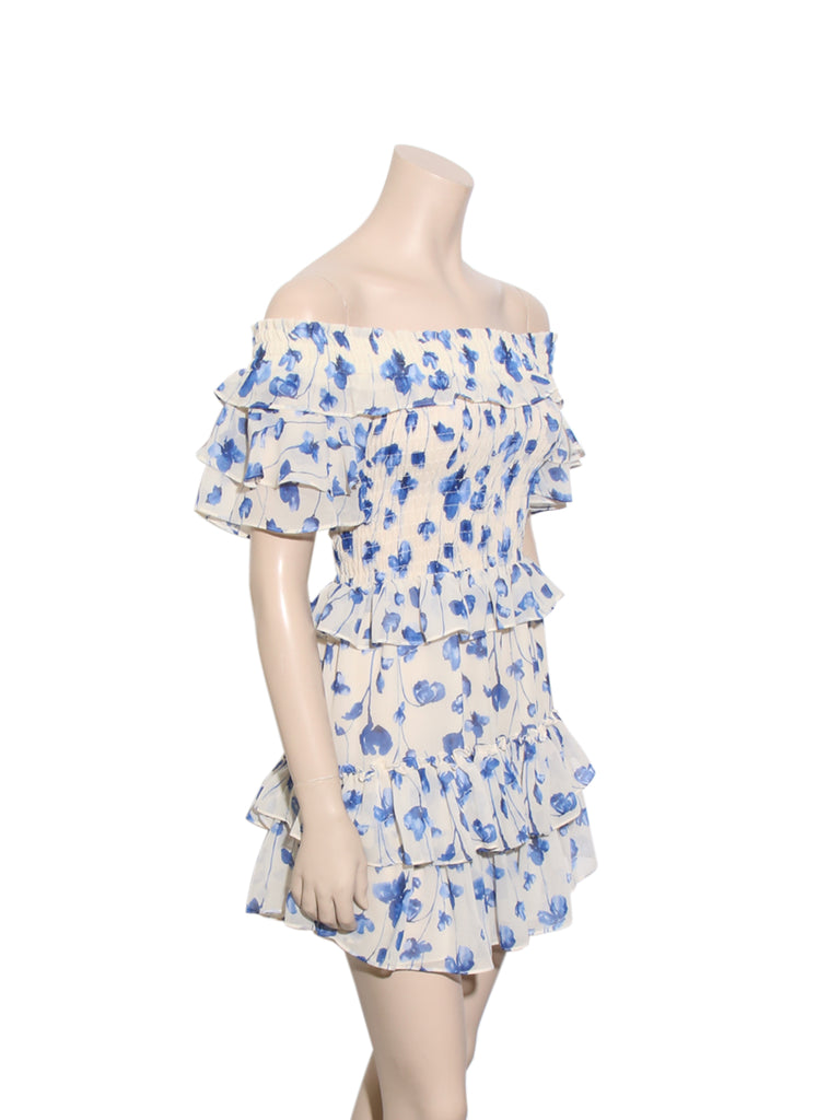 Off-Shoulder Floral Dress