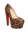 Christian Louboutin Ponyhair Leopard Platform Pumps