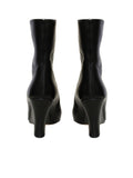 Miu Miu Leather Wedge Booties