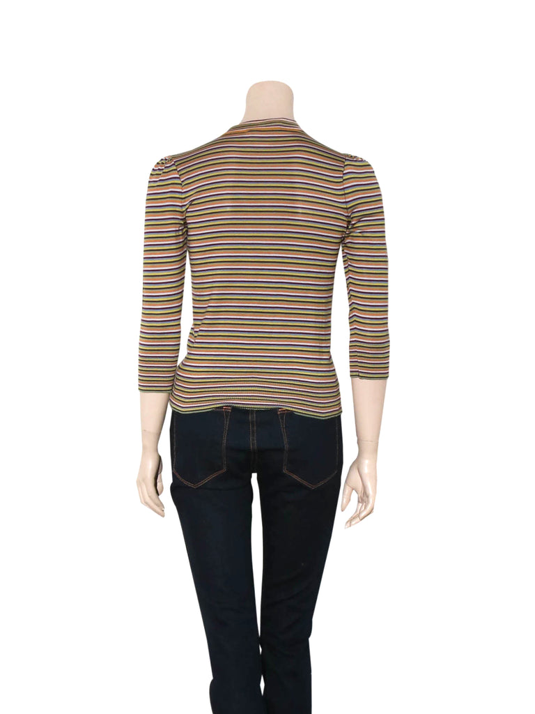 Dolce & Gabbana Striped Silk Top