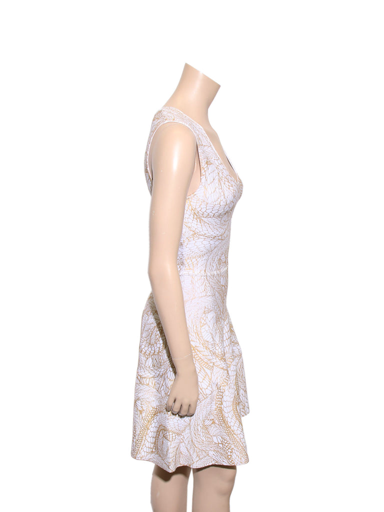 Issa Metallic Print Dress