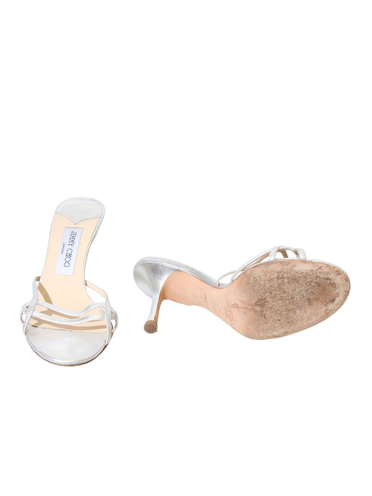 Jimmy Choo Metallic Leather Sandals