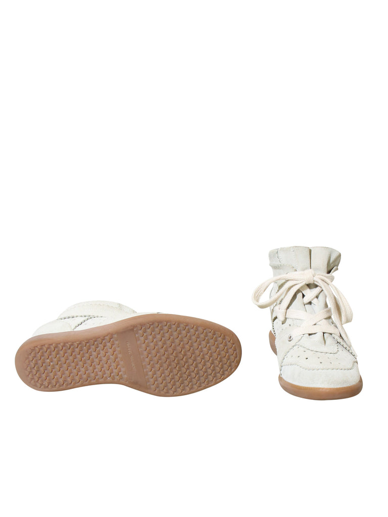Isabel Marant Suede Bobby Wedge Sneakers