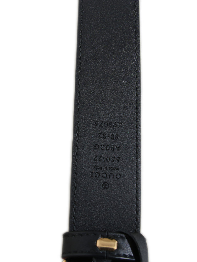 Gucci Logo Leather Belt