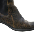 Miu Miu Distressed Leather Booties
