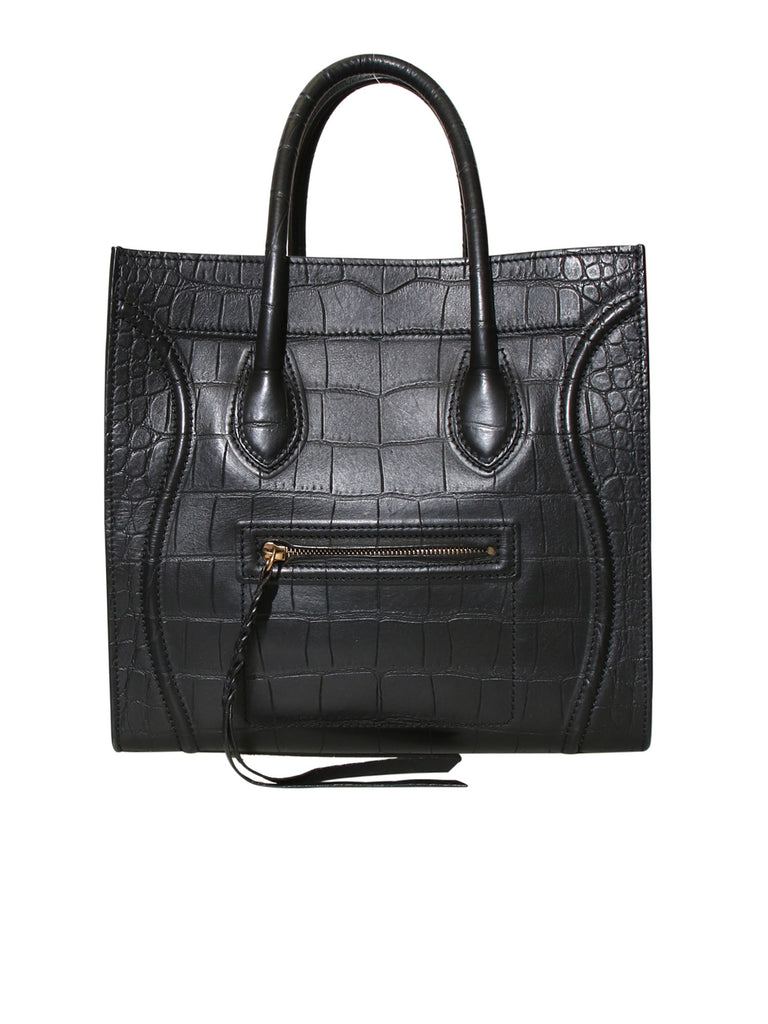 Celine Embossed Phantom Luggage Tote