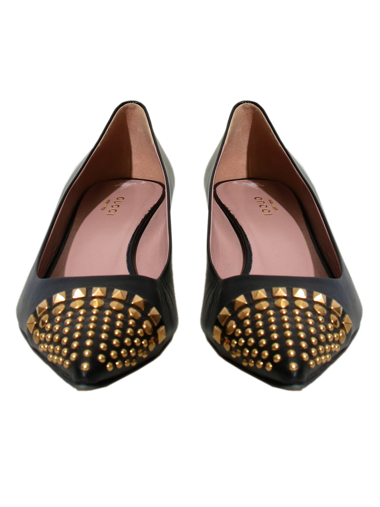 Gucci Studded Pointed Pumps