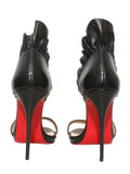 Christian Louboutin Colankle Ruffled Leather Sandals