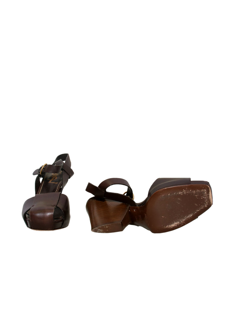 YSL Leather Sandals
