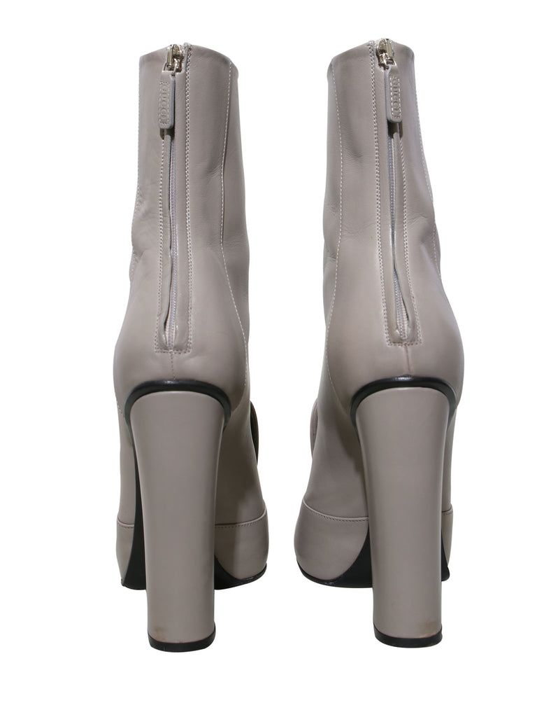 Gucci Horsebit Accent Leather Boots