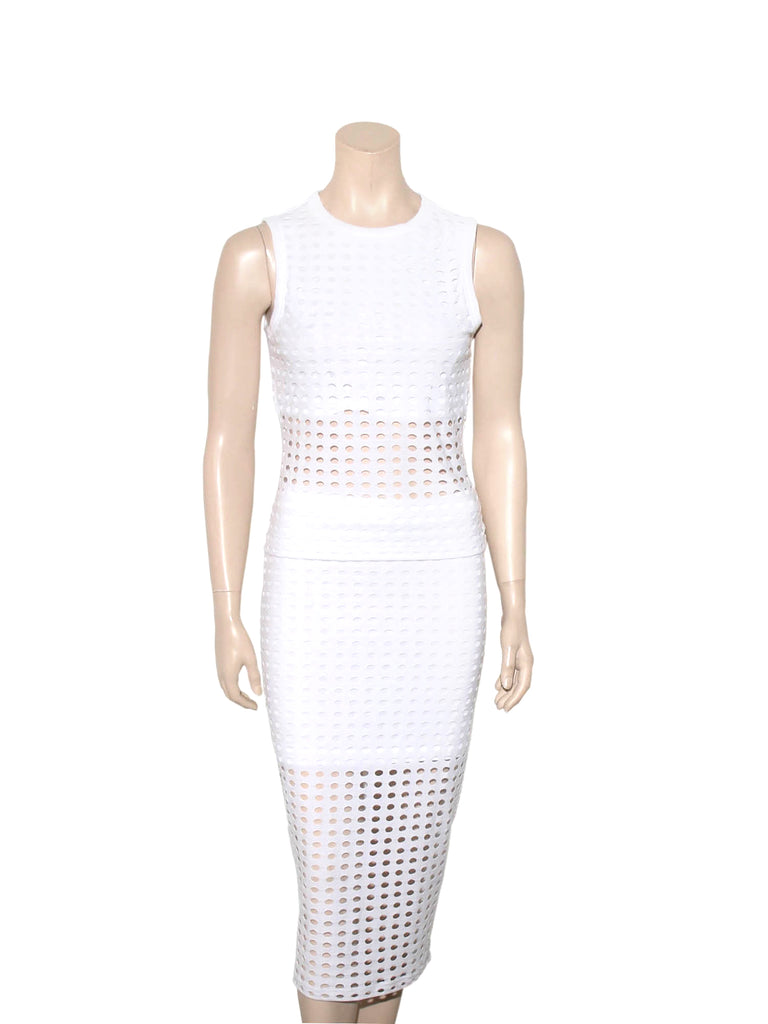 Alexander Wang Perforated Midi Skirt