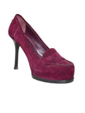YSL Suede Loafer Pumps