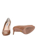 Prada Patent Peep-Toe Heels