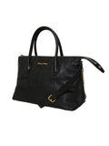 Miu Miu Madras Leather Tote