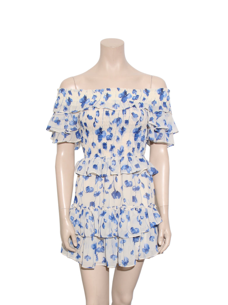 Off-Shoulder Floral Dress