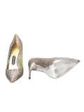 Tom Ford Metallic Snakeskin Pointed Pumps