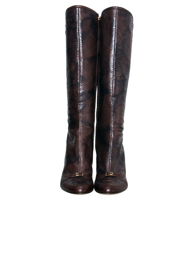 Christian Dior Snakeskin Boots