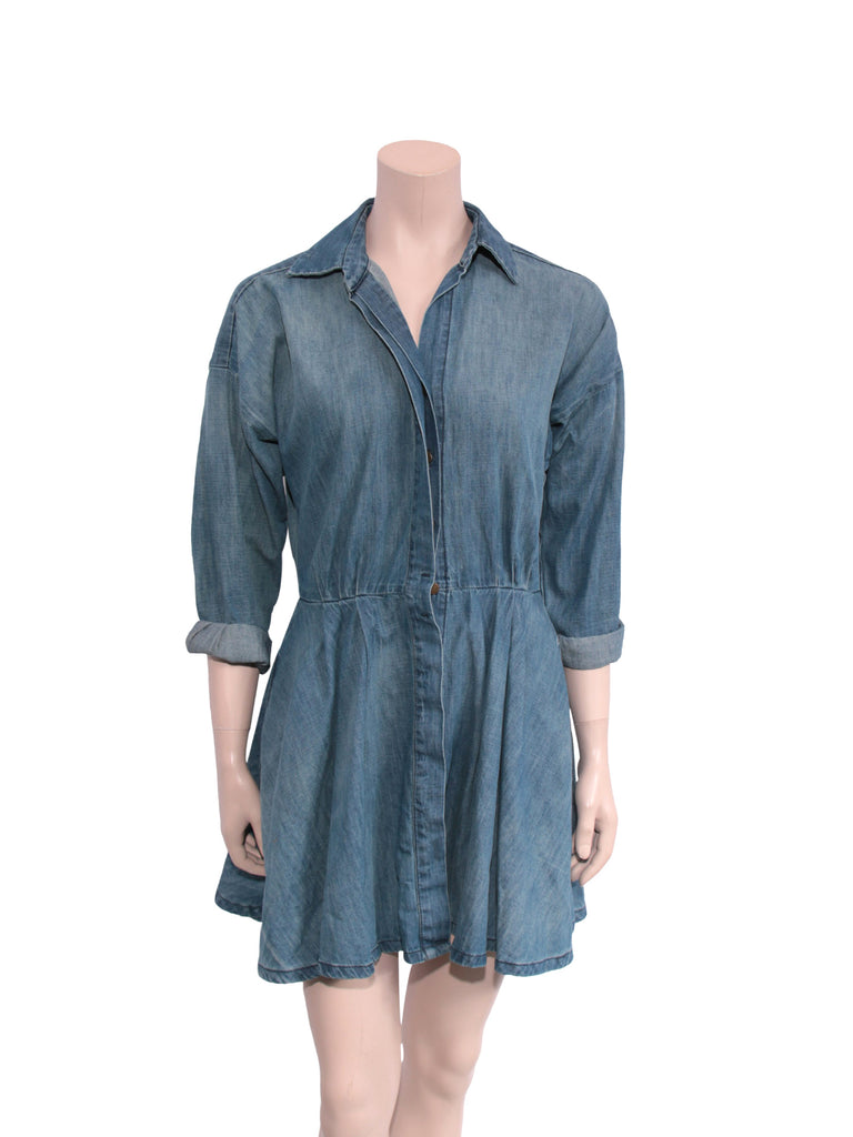 Current/Elliott Denim Shirt Dress