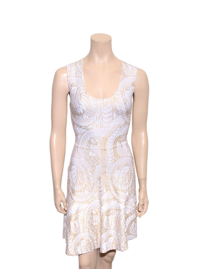 Issa Metallic Print Dress