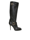 Leather Knee-High Boots