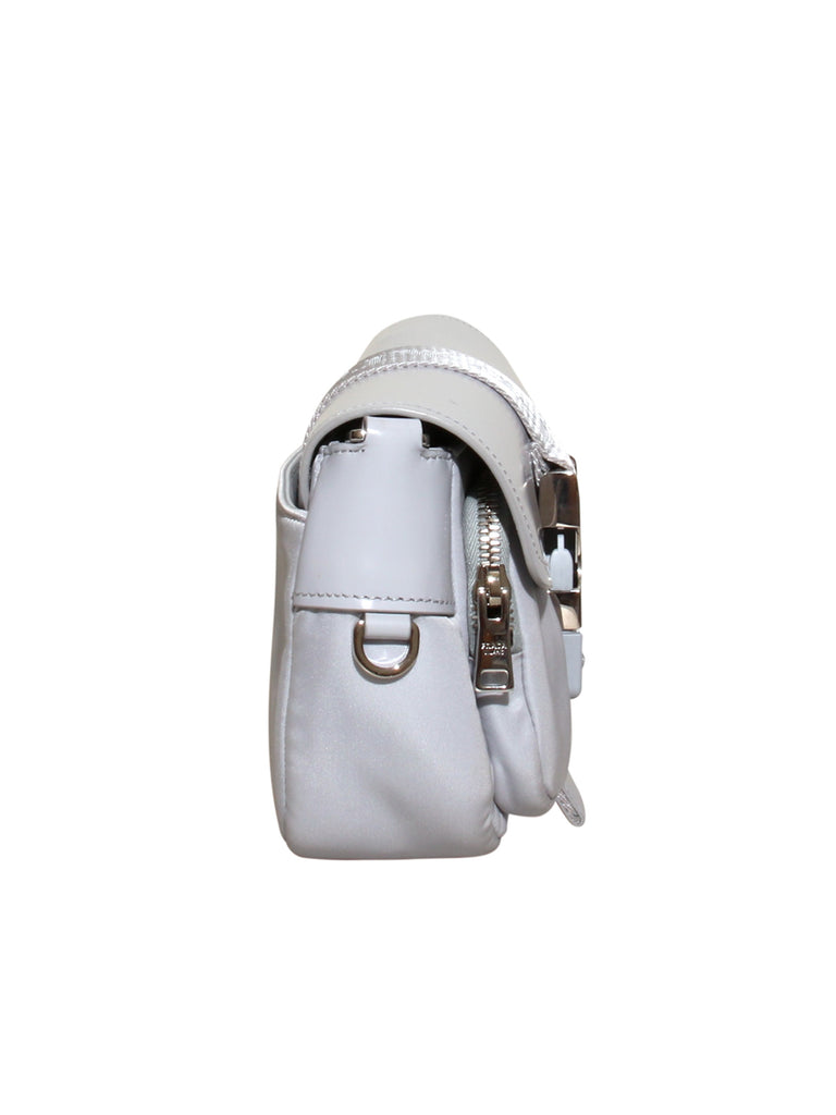 Tessuto Spazzolato-Trimmed Cross Body Bag