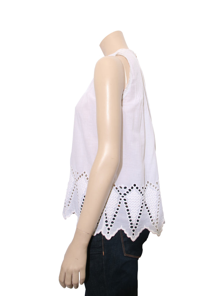 Ulla Johnson Sleeveless Eyelet Top