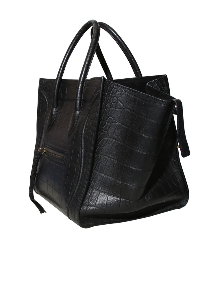 Celine Embossed Phantom Luggage Tote