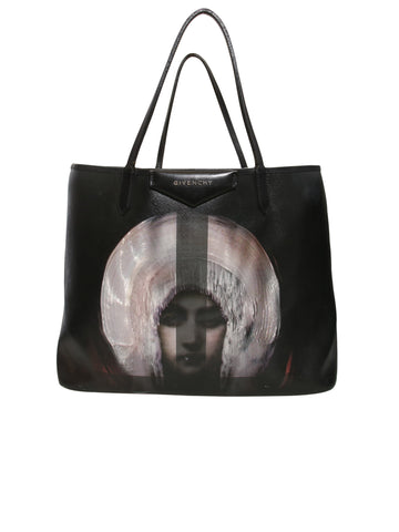 Printed Antigona Leather Tote